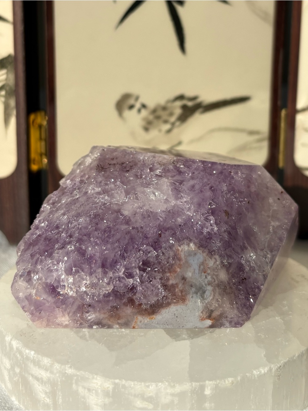 Amethyst flower agate free form